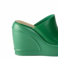OCEAN EYES WEDGE SANDAL IN GREEN -Sewing Down South shop ocean eyes wedge sandal in green green 5 5