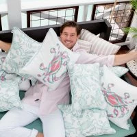 Sewing Down South Outdoor Coral King Crab Pillow -Sewing Down South shop outdoorpinkcrab 2400x