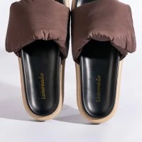 PILLOW SLIP ON COMFY SANDAL -Sewing Down South shop pillow slip on comfy sandal brown 5 5