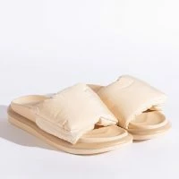 PILLOW SLIP ON COMFY SANDAL -Sewing Down South shop pillow slip on comfy sandal nude 4 4