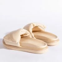 PILLOW SLIP ON COMFY SANDAL -Sewing Down South shop pillow slip on comfy sandal nude 6 6
