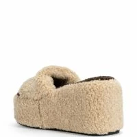 PIPA SHERPA MULE IN BEIGE -Sewing Down South shop pipa sherpa mule in beige beige 4 4