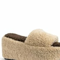 PIPA SHERPA MULE IN BEIGE -Sewing Down South shop pipa sherpa mule in beige beige 5 5