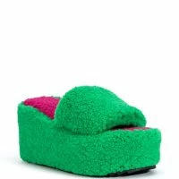 PIPA SHERPA MULE IN GREEN -Sewing Down South shop pipa sherpa mule in green green 3 3