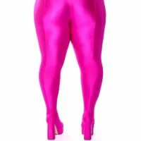 PLUS AZALEA WANG STAR STRETCH CHUNKY HEEL PANT BOOT IN FUCHSIA -Sewing Down South shop plus azalea wang star stretch chunky heel pant boot in fuchsia fuchsia 4 4