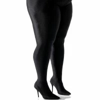 AZALEA WANG STAR STRETCH PLUS SIZE STILETTO PANT BOOT IN BLACK