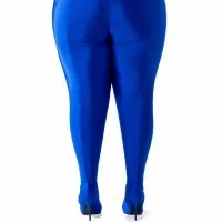 PLUS AZALEA WANG STAR STRETCH STILETTO PANT BOOT IN BLUE -Sewing Down South shop plus azalea wang star stretch stiletto pant boot in blue blue 4 4 c1