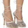 ROSALYN EMBELLISHED WHITE PUMP