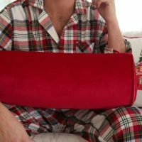 Sewing Down South Velvet Collection: Scarlet Bolster Pillow