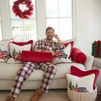 Sewing Down South Velvet Collection: Scarlet Bolster Pillow -Sewing Down South shop sds holiday22 114 websize 2400x