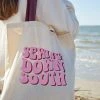 Sewing Down South *SEW NEW* SDS Bubble Letter Tote, Maroon