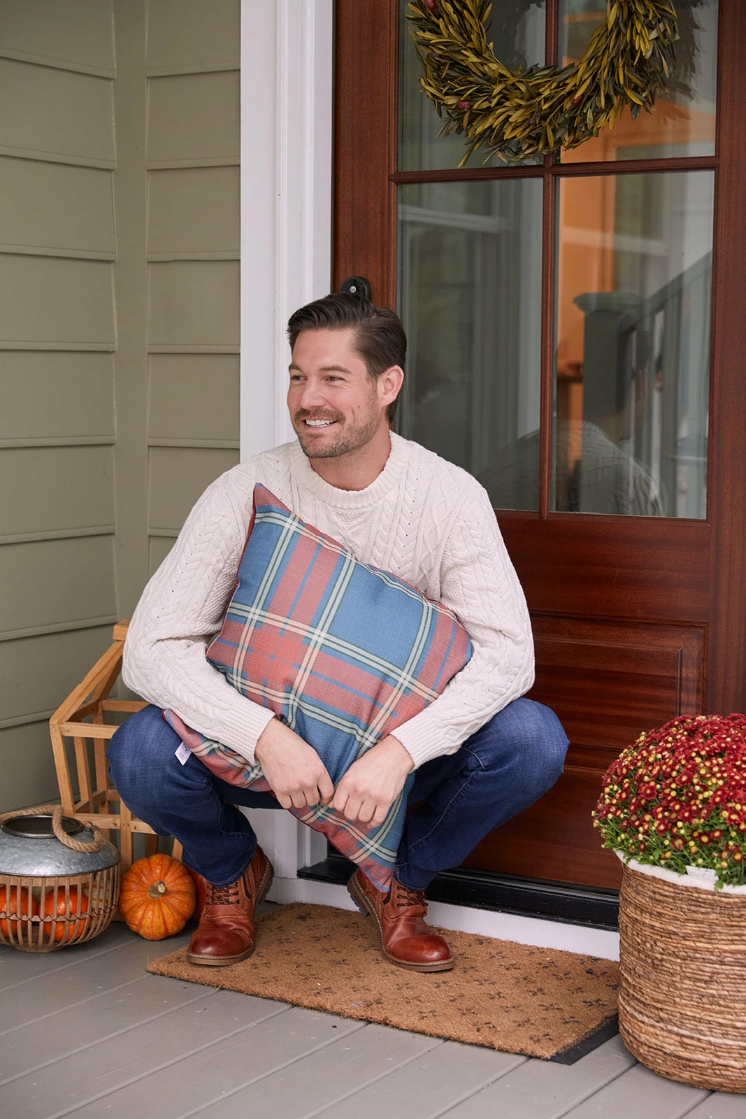 Sewing Down South *SEW NEW* The Velvet Collection: Navy Plaid 19x19 Pillow 1 Sewing Down South *SEW NEW* The Velvet Collection: Navy Plaid 19x19 Pillow