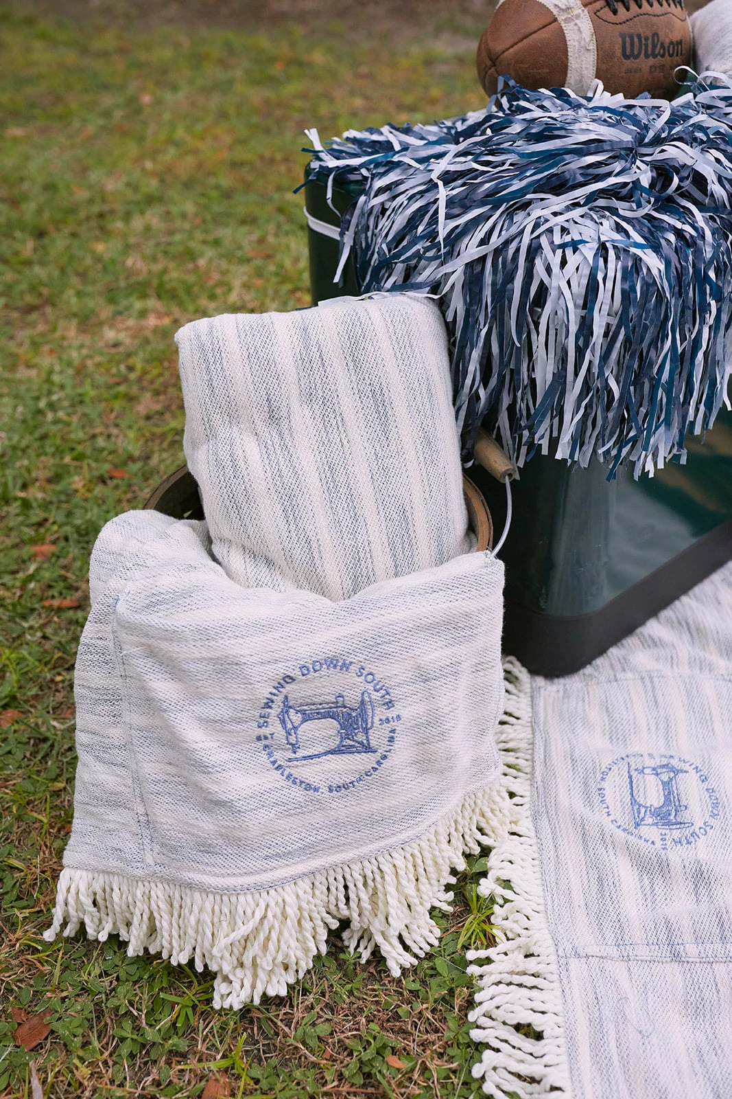 Sewing Down South *SEW NEW* SDS Embroidered Picnic Blanket With Tassels 1 Sewing Down South *SEW NEW* SDS Embroidered Picnic Blanket With Tassels