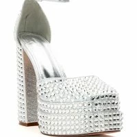 SIP OF SPARKLING SILVER PLATFORM MARY JANES -Sewing Down South shop sip of sparkling silver platform mary janes silver 3 3