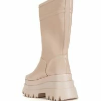 SKYHIGH FLATFORM BOOTIE IN NUDE -Sewing Down South shop skyhigh flatform bootie in nude nude 4 4