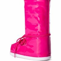 SNOWBELL PATENT COLD WEATHER BOOT IN PINK -Sewing Down South shop snowbell patent cold weather boot in pink pink 4 4