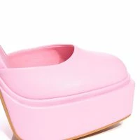 SO OBSESSED PLATFORM CHUNKY HEEL PUMPS IN PINK -Sewing Down South shop so obsessed platform chunky heel pumps in pink pink 5 5 c1
