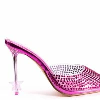 STARDOM STILETTO PUMP IN PINK -Sewing Down South shop stardom stiletto pump in pink pink 5 5