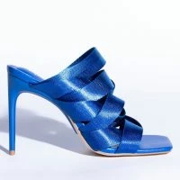 STRAP IN STILETTO MULE SANDAL IN BLUE -Sewing Down South shop strap in stiletto mule sandal in blue blue 3 3