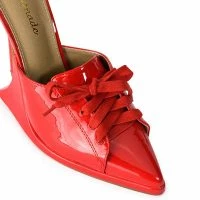 STUNNA STILETTO PUMP IN RED -Sewing Down South shop stunna stiletto pump in red red 5 5