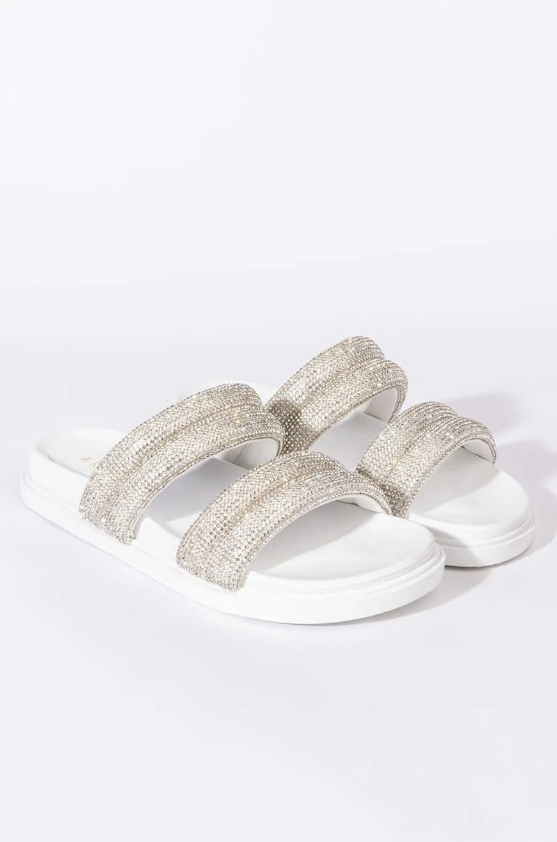 TAKE ME TO SPACE FLAT SANDAL IN WHITE 4 TAKE ME TO SPACE FLAT SANDAL IN WHITE - Image 4