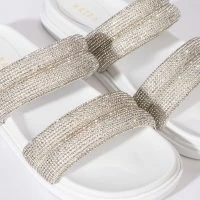 TAKE ME TO SPACE FLAT SANDAL IN WHITE 11 TAKE ME TO SPACE FLAT SANDAL IN WHITE -Sewing Down South shop take me to space flat sandal in white white 6 6