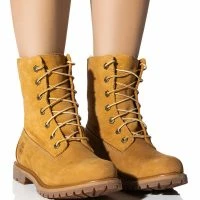 TIMBERLAND AUTHENTICS TEDDY FLEECE FOLD-DOWN BOOT IN WHEAT