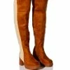 TOP TIER CHUNKY SUEDE BOOT IN TAN