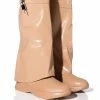TRIPLE SEC FOLD OVER FLAT BOOT IN NUDE