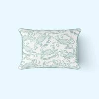 Sewing Down South Pastel Crab Craze Outdoor Lumbar Pillow