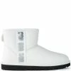 UGG CLASSIC MINI SIDE LOGO II BOOTIE IN WHITE