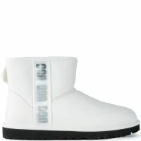 UGG CLASSIC MINI SIDE LOGO II BOOTIE IN WHITE