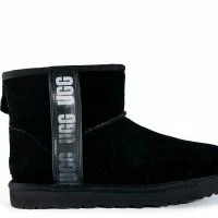 UGG CLASSIC MINI SIDE LOGO II 8 UGG CLASSIC MINI SIDE LOGO II -Sewing Down South shop ugg classic mini side logo ii black 5 5