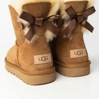 UGG MINI BAILEY BOW II -Sewing Down South shop ugg mini bailey bow ii CHESTNUT 5 5