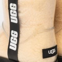 UGG WOMEN'S CLASSIC CLEAR MINI LOGO BOOTIE -Sewing Down South shop ugg womens classic clear mini logo bootie natural black 6