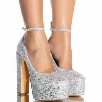 YOURE A STAR RHINESTONE EMBELLISHED PLATFORM MARY JANES